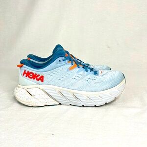 Hoka One One Gaviota 4 Women Sz 9.5B 1123199 BFPA Blue Fog Plein Air Shoes